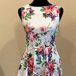 Sun Dress Grace Karin Summer Floral Women Petite Size XSmall Cotton Machine Wash